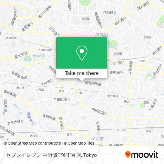 セブンイレブン 中野鷺宮6丁目店 map