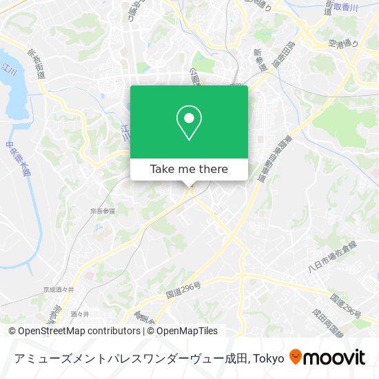 アミューズメントパレスワンダーヴュー成田 map