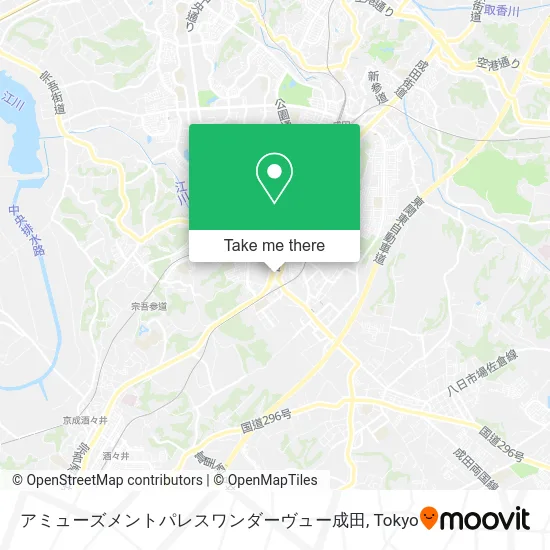 アミューズメントパレスワンダーヴュー成田 map
