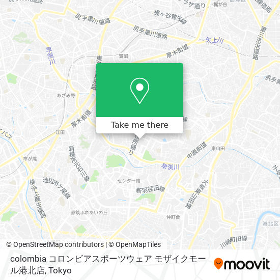 버스 으로 横浜市 에서 Colombia コロンビアスポーツウェア モザイクモール港北店 으로 가는법 Moovit