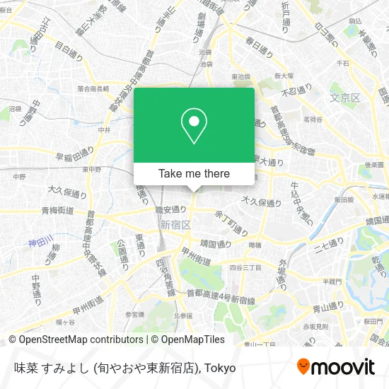 味菜 すみよし (旬やおや東新宿店) map