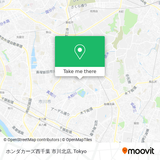 ホンダカーズ西千葉 市川北店 map