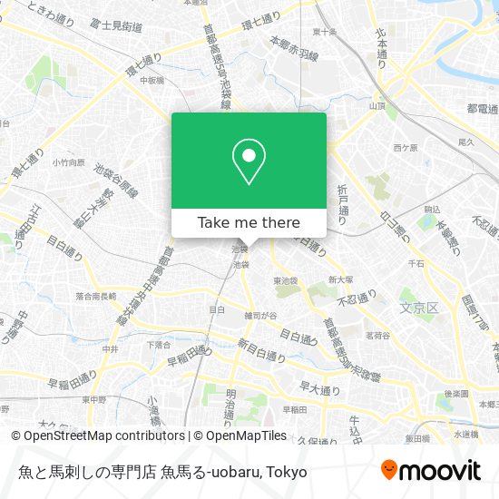 魚と馬刺しの専門店 魚馬る-uobaru map