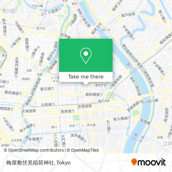 梅屋敷伏見稲荷神社 map