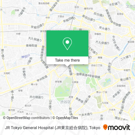JR Tokyo General Hospital (JR東京総合病院) map