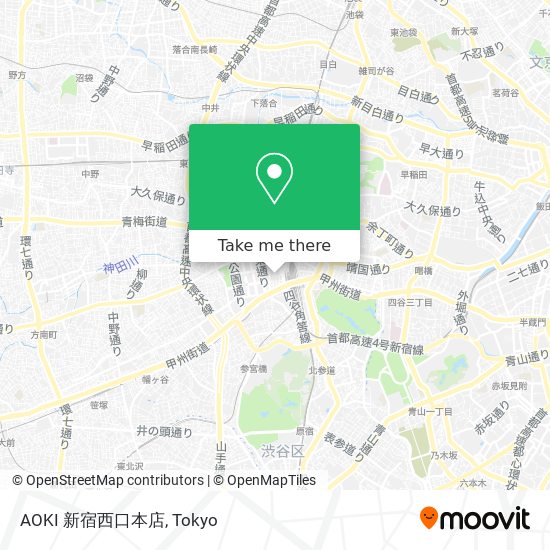 AOKI 新宿西口本店 map