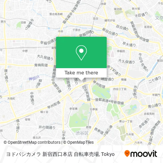 ヨドバシカメラ 新宿西口本店 自転車売場 map