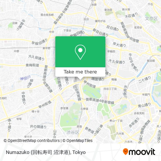 How To Get To Numazuko 回転寿司 沼津港 In 新宿区 By Bus Or Metro