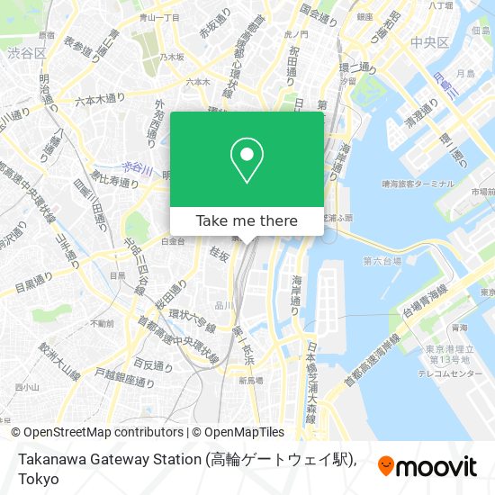 Takanawa Gateway Station (高輪ゲートウェイ駅) map
