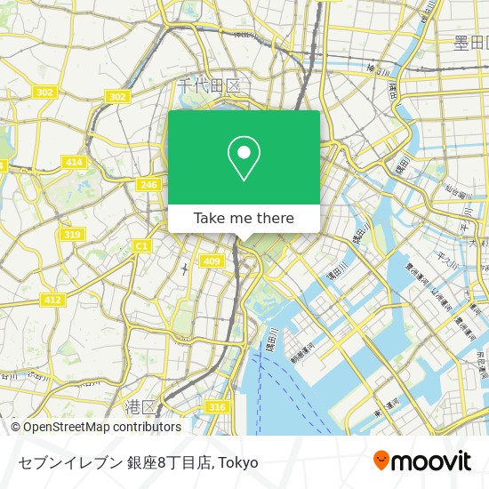 セブンイレブン 銀座8丁目店 map