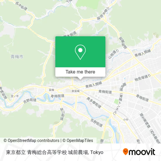 東京都立 青梅総合高等学校 城前農場 map