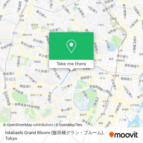 怎樣搭地鐵或巴士去新宿区的iidabashi Grand Bloom 飯田橋グラン ブルーム Moovit