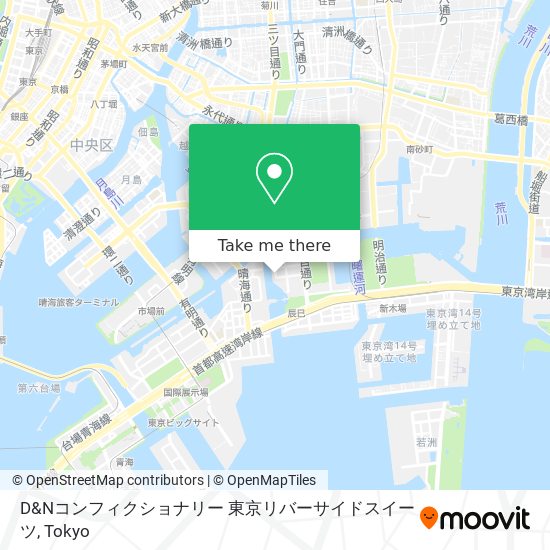 D&Nコンフィクショナリー 東京リバーサイドスイーツ map