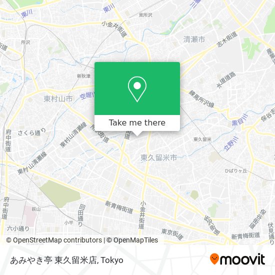 あみやき亭 東久留米店 map