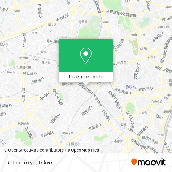 Roths Tokyo map