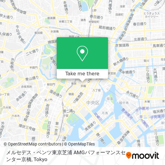 メルセデス・ベンツ東京芝浦 AMGパフォーマンスセンター京橋 map