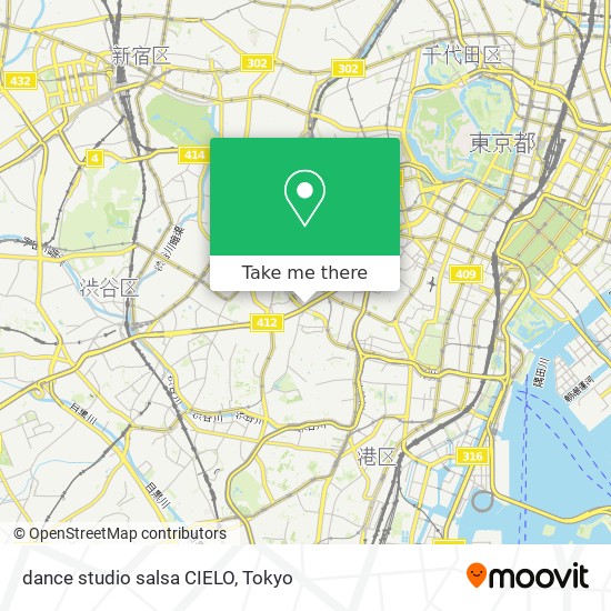 dance studio salsa CIELO map