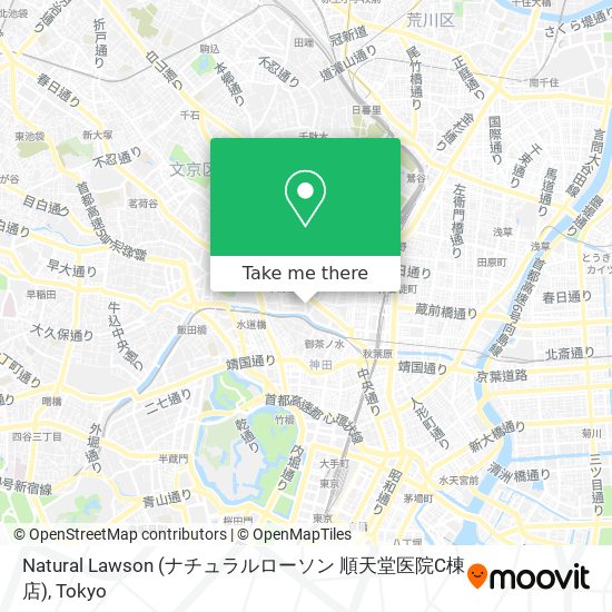 Natural Lawson (ナチュラルローソン  順天堂医院C棟店) map