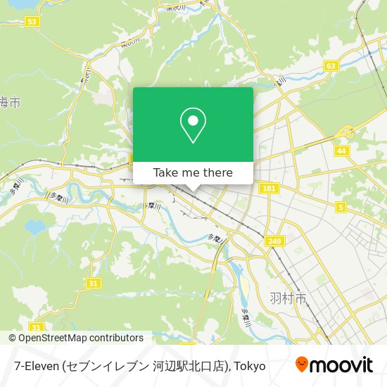7-Eleven (セブンイレブン 河辺駅北口店) map