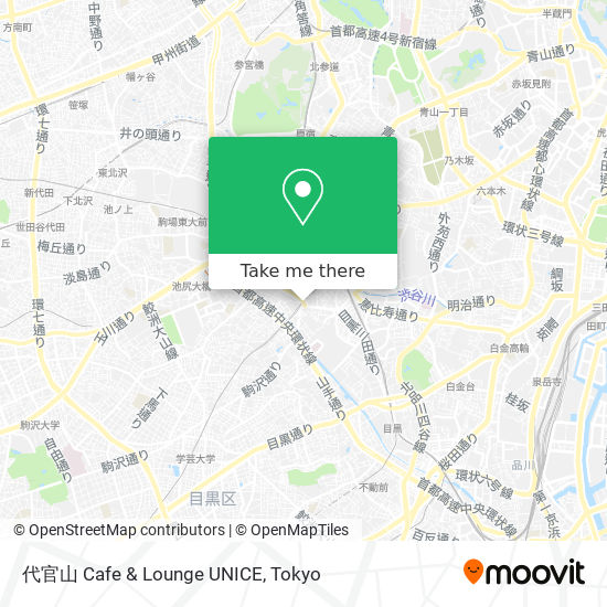 代官山 Cafe & Lounge UNICE map