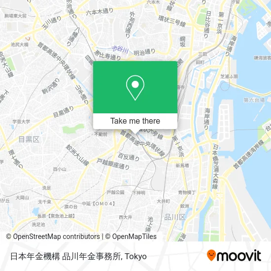 日本年金機構 品川年金事務所 map
