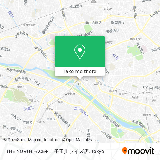 THE NORTH FACE+ 二子玉川ライズ店 map