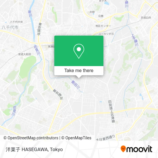 洋菓子 HASEGAWA map