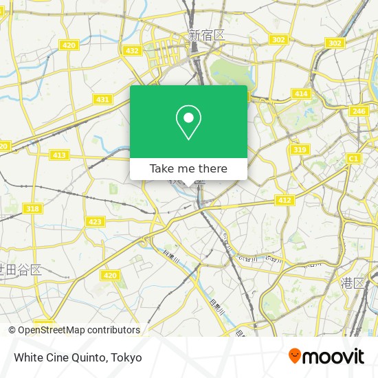 White Cine Quinto map