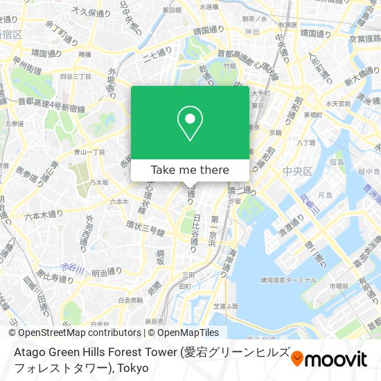 Atago Green Hills Forest Tower (愛宕グリーンヒルズフォレストタワー) map