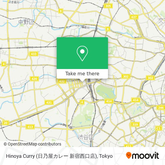 Hinoya Curry (日乃屋カレー 新宿西口店) map