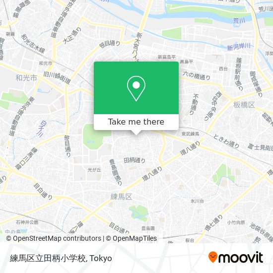 練馬区立田柄小学校 map