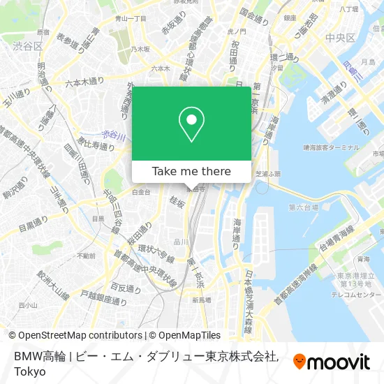 BMW高輪 | ビー・エム・ダブリュー東京株式会社 map