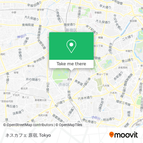 ネスカフェ 原宿 map