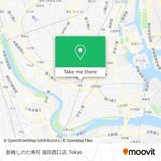 新橋しのだ寿司 蒲田西口店 map