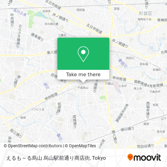 えるも～る烏山 烏山駅前通り商店街 map