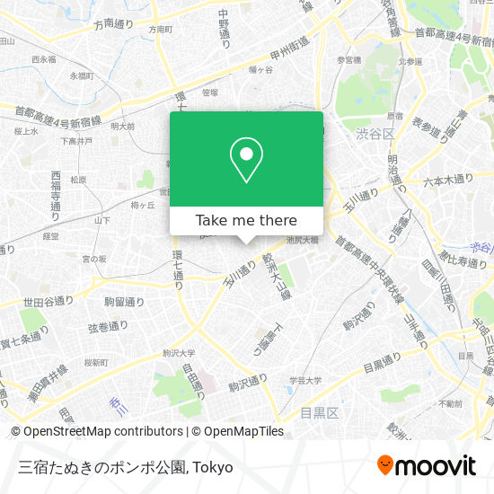 三宿たぬきのポンポ公園 map