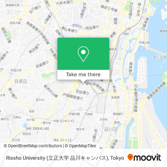Rissho University (立正大学 品川キャンパス) map