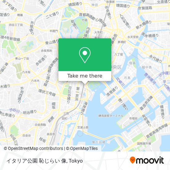 イタリア公園 恥じらい 像 map