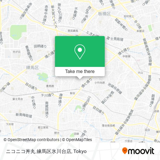 ニコニコ丼丸 練馬区氷川台店 map