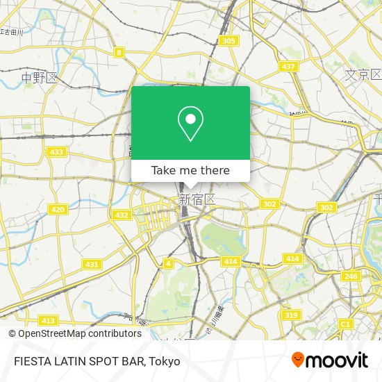 FIESTA LATIN SPOT BAR map