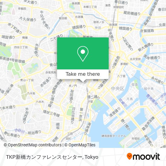 TKP新橋カンファレンスセンター map