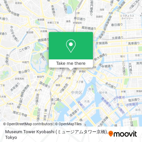 Museum Tower Kyobashi (ミュージアムタワー京橋) map
