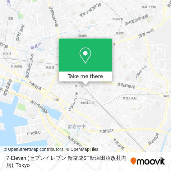 7-Eleven (セブンイレブン 新京成ST新津田沼改札内店) map