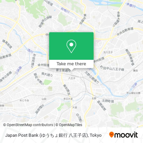 Japan Post Bank (ゆうちょ銀行 八王子店) map
