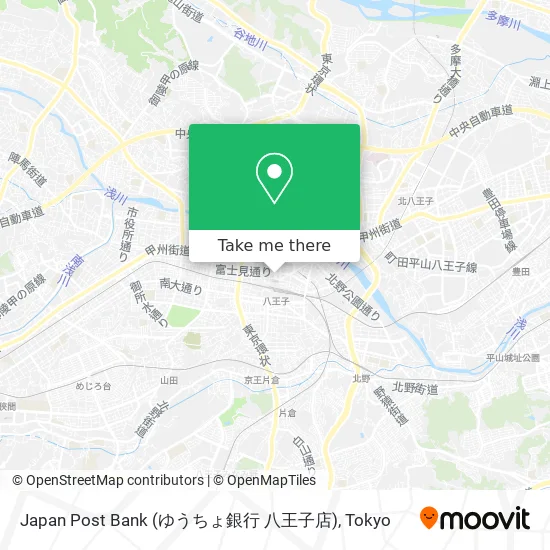 Japan Post Bank (ゆうちょ銀行 八王子店) map