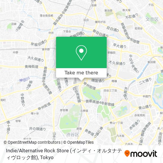 Indie / Alternative Rock Store (インディ・オルタナティヴロック館) map