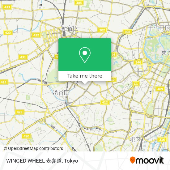 WINGED WHEEL 表参道 map