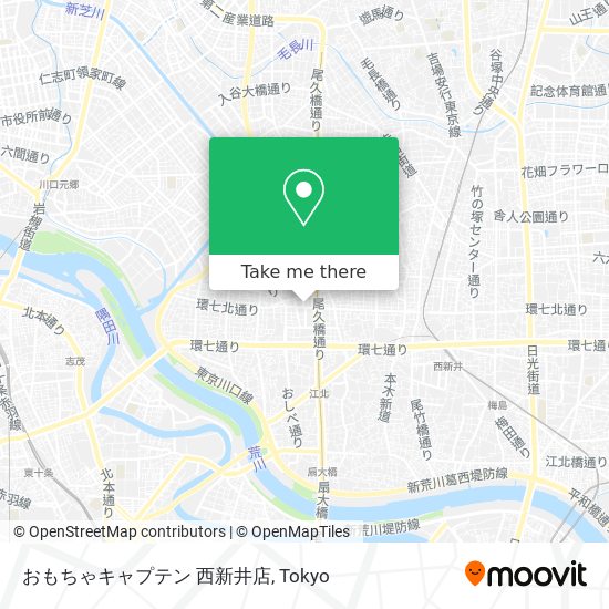 おもちゃキャプテン 西新井店 map