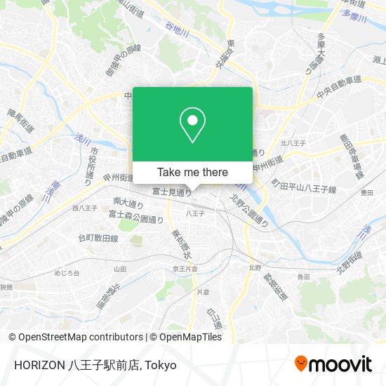 HORIZON 八王子駅前店 map