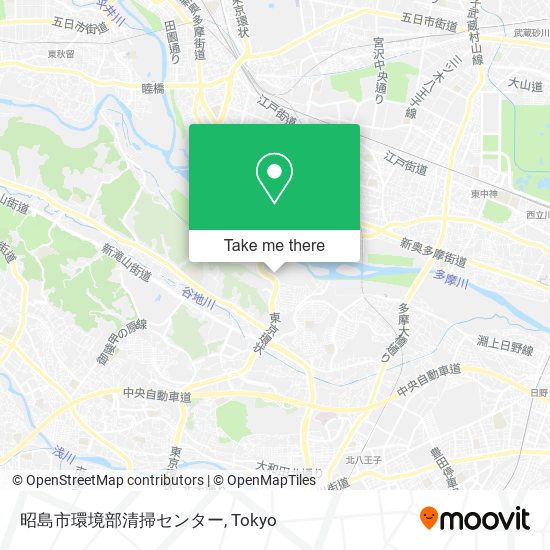 昭島市環境部清掃センター map